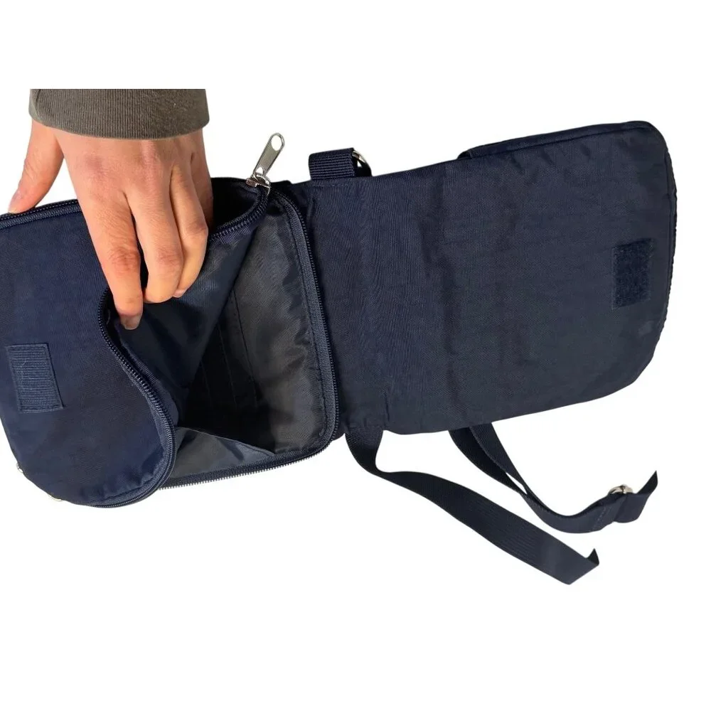 Walt Disney World Messenger Bag Navy Blue VTG Embroidered Crossbody Travel Pouch